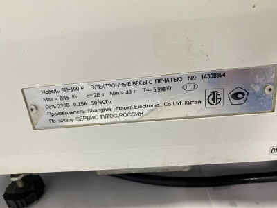 Весы с печатью DIGI SM-100 Р. А238