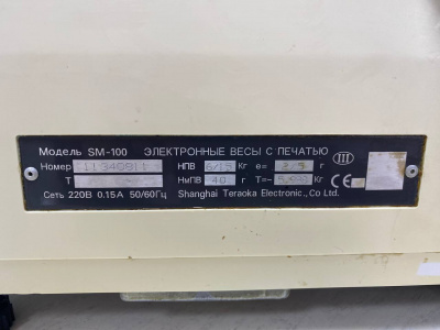 Весы с печатью DIGI SM-100 Р. А225