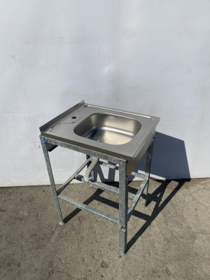 Мойка разборная 1 сек.  (ноги оцинковка)  600х600х850